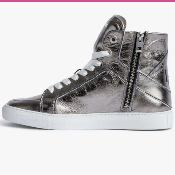 ZADIG & VOLTAIRE ZV1747 High Flash Metallic High Top
Sneakers Size 40 size US 9 - Picture 2 of 14